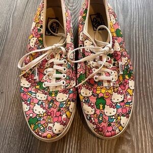 Adorable Vans Pink Hello Kitty Sneakers Makes you Whistle While you Walk